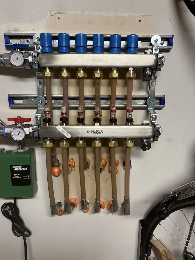 Plumber performing Gas Line Installation at a residential property in Kingsburg